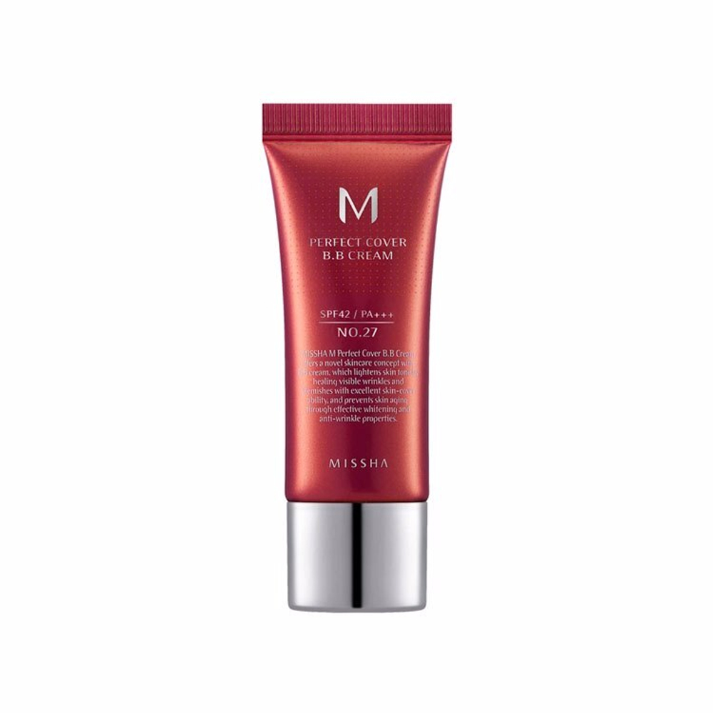 BB-крем Тон 27 Missha M Perfect cover BB cream SPF42/PA+++ (No.27), 20 мл