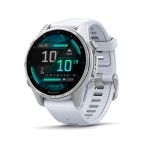 Умные часы Garmin Fenix 8, 43mm, Amoled Silver with Whitestone Silicone Band (010-02903-00)