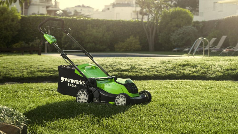 Аккумуляторная газонокосилка Greenworks G40LM41K4, 40v, 41 см, АКБ 4 А·ч и ЗУ