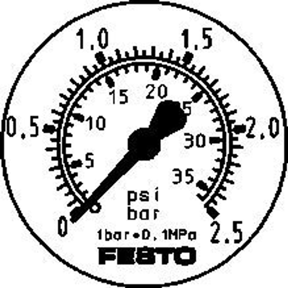 FMA-63-2,5-1/4-EN Фланцевый манометр FMA-63-2,5-1/4-EN Фланцевый манометр