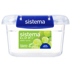 Контейнер 400мл Sistema Klip It+ синий