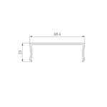 Экран SL-W68-2500 OPAL (Arlight, Пластик)