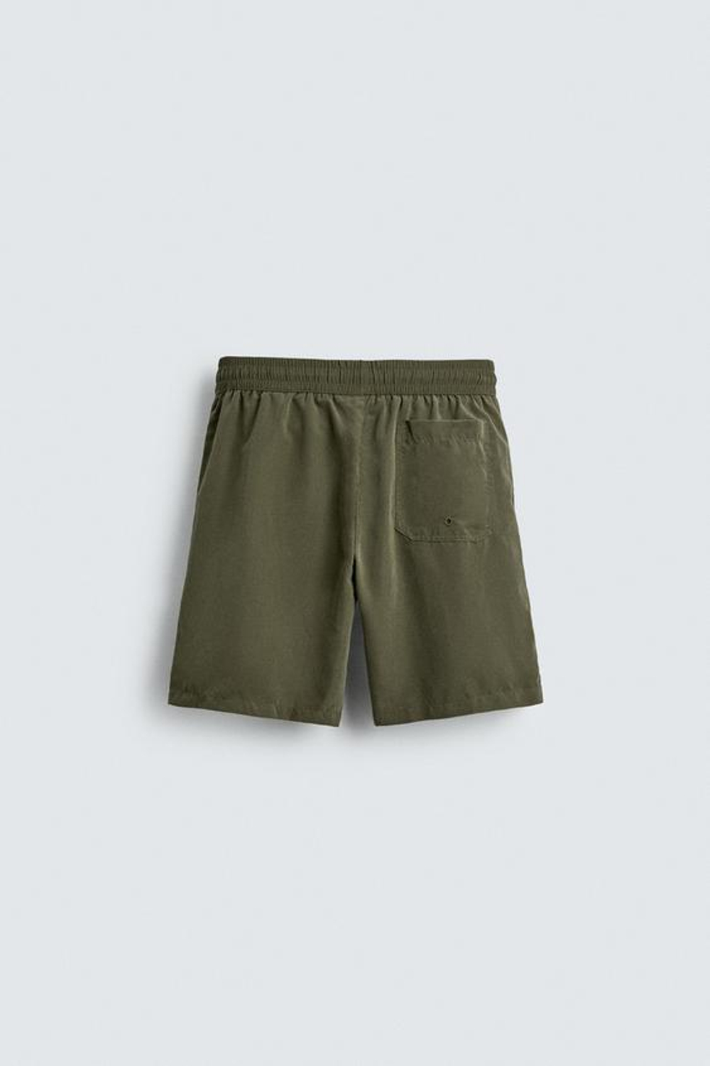 ZARA ДЛИННЫЕ ПЛАВКИ ИЗ МЯГКОЙ ТКАНИ, ХАКИ