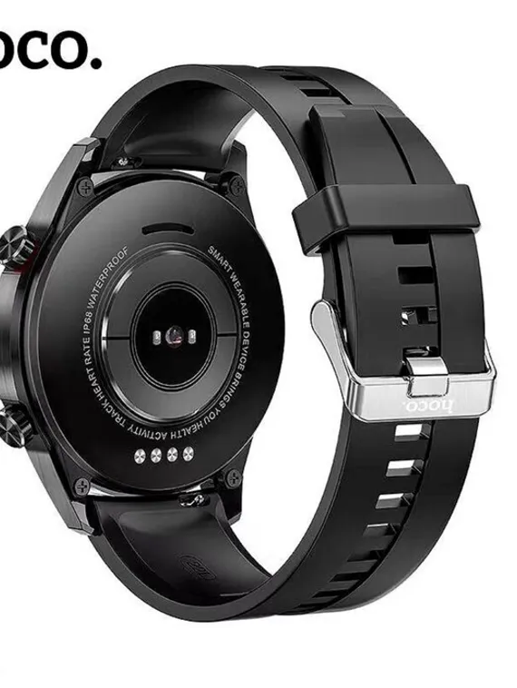 Смарт-часы Hoco Y2, 1.3", 240х240, IP68, BT3.0+4.0, 290 мАч, поддержка вызова,шагомер,черные