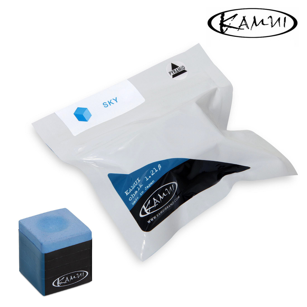 Мел бильярдный "Kamui 1.21 Beta Pyramid" Sky Blue 1шт.