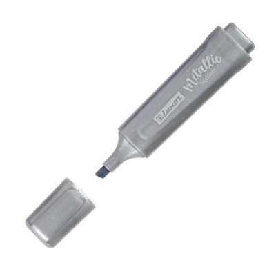 Текстовыделитель серебро, 1-5мм "Textliter Metallic" (Luxor)