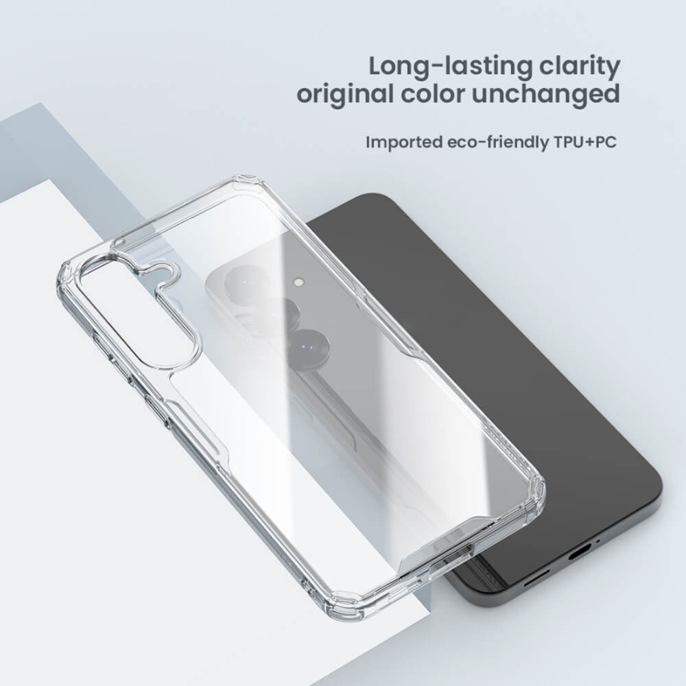 Прозрачный силиконовый чехол Nillkin Nature Pro для Samsung Galaxy S25+