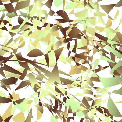 Коричневые, светло-зелёные, бежевые осколки; цветной абстрактный узор