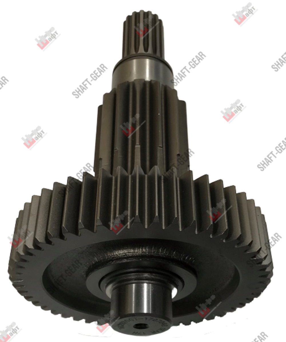 16JS200T-1707048 - Вал промежуточный демультипликатора (длинный) на КПП