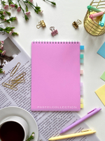 НОВИНКА! Блокнот  А5 60 л. Pastel Collection Pink, с пластиковой обложкой, на металлическом гребне