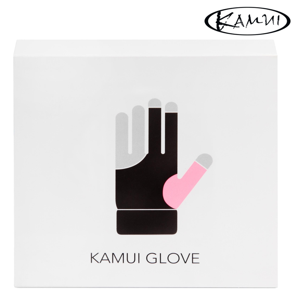Перчатка для бильярда "Kamui QuickDry" розовая/черная левая S