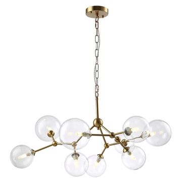 Люстра подвесная 9*G9 MAXIMO SP9 BRONZE бронза Crystal Lux