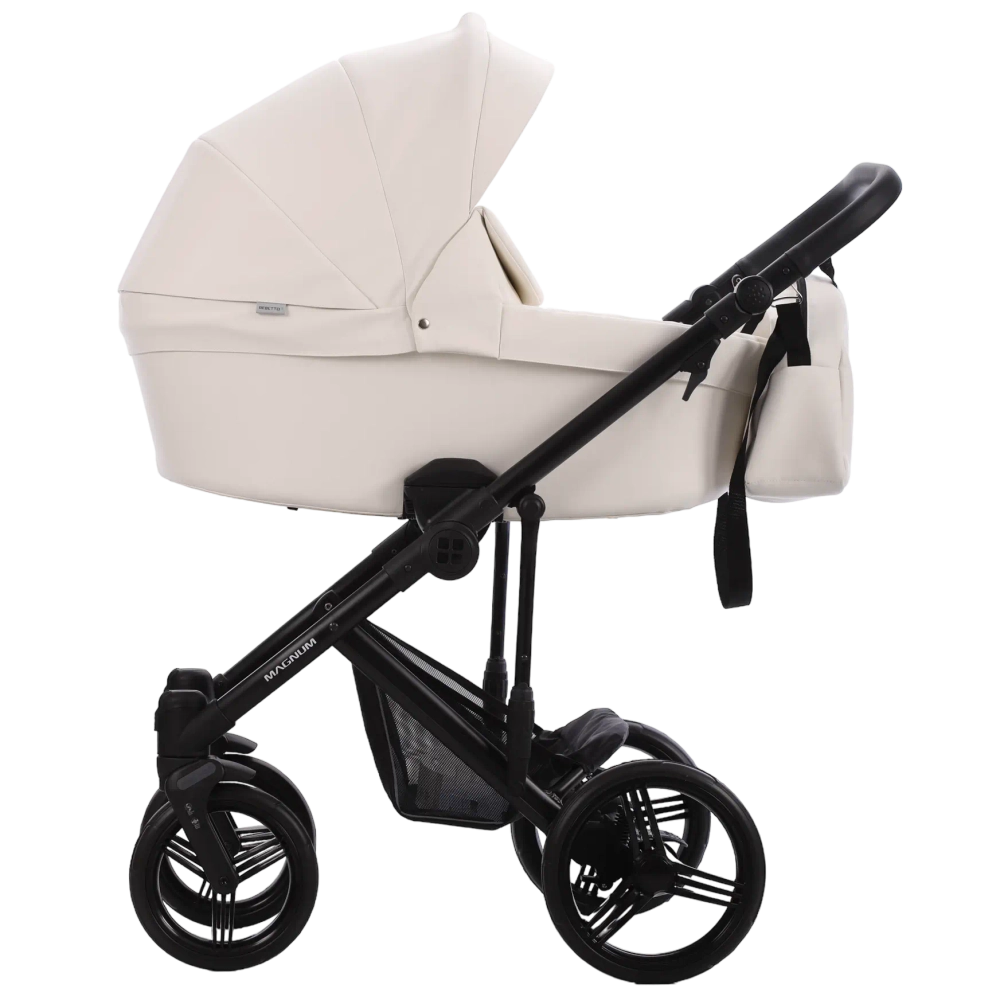 Коляска 2в1 Bebetto MAGNUM LIGHT PRO light pro 07 (белая кожа)