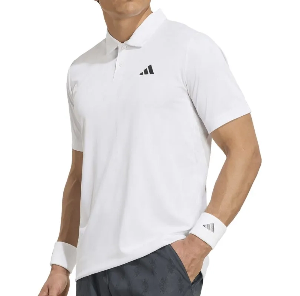 Теннисное поло Adidas Club Climacool Graphic - white/dash grey