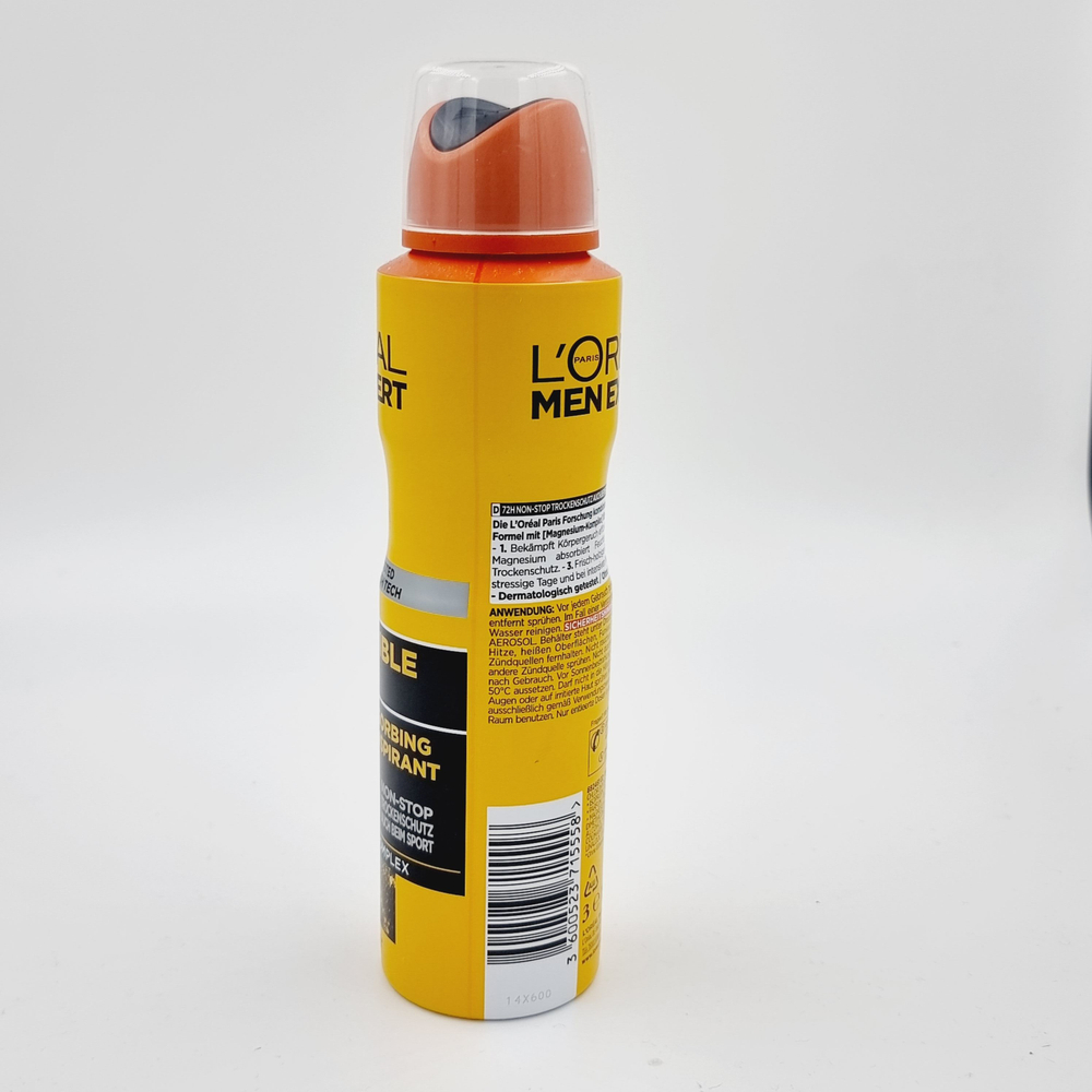 L'ORAL Дезодорант-спрей Men Expert Invincible Sport 72 ч для мужчин 150 мл (Франция)
