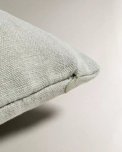 ZARA HOME ЛЬНЯНАЯ НАВОЛОЧКА ДЛЯ ДЕКОРАТИВНОЙ ПОДУШКИ, СИНИЙ