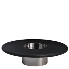 Журнальный столик Hatt, Ø120х32 см, черный
