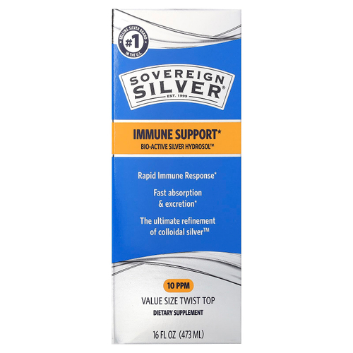 Sovereign Silver, Bio-Active Silver Hydrosol™, серебро, 473 мл (16 жидк. унции)