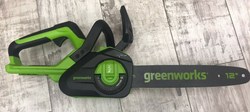 Цепная пила аккумуляторная GREENWORKS GD24CS30 24В,3/8-1,1-45,30см,б/щ,без АКБ и ЗУ (2007007)