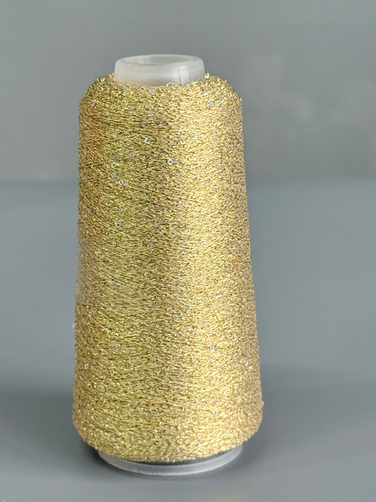 Пряжа Siyue Lurex Sequins пайтка 1,5 мм (70/золото голография), 1800м/50гр