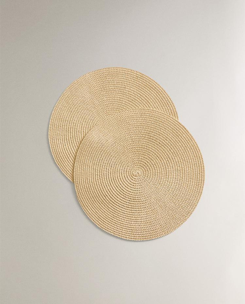 ZARA HOME ПОДСТАВКА ПОД СТОЛОВЫЕ ПРИБОРЫ (НАБОР ИЗ 2 ШТ.),СВЕТЛО-БЕЖЕВЫЙ