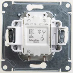 Выключатель карточный с подсветкой, без задержки отключения Systeme Electric Glossa Перламутр GSL000669