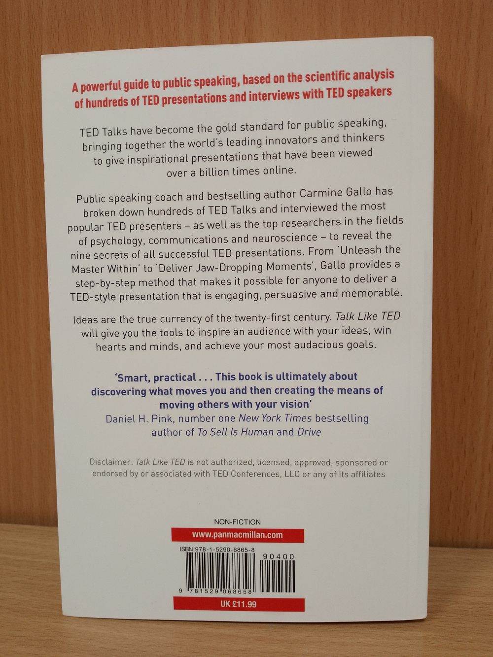 Talk Like TED: The 9 Public Speaking Secrets of the World's Top Minds