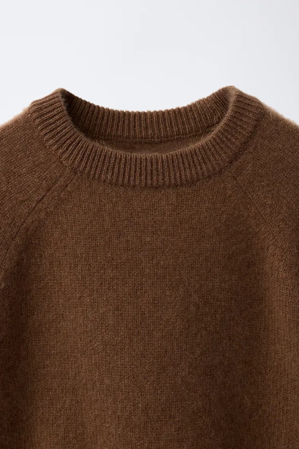 ZARA СВИТЕР ИЗ 100% КАШЕМИРА, КОРИЧНЕВЫЙ