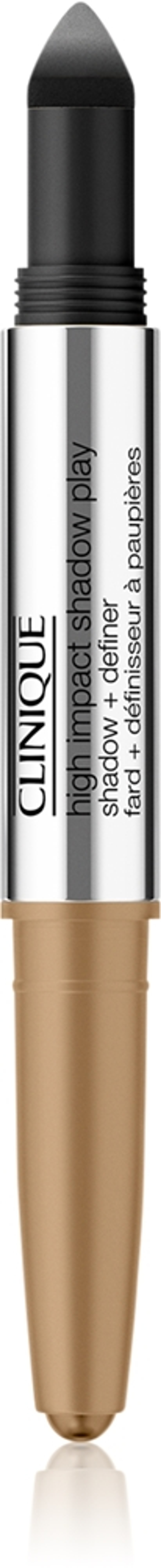 Clinique High Impact Shadow Play - Тени для век в карандаше двойной оттенок Sparkling wine + Caviar, 1 g