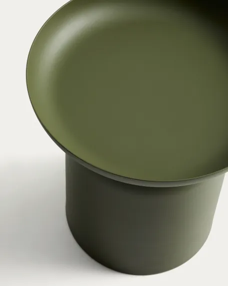 Уличный столик Arcola из зеленого алюминия, Ø45х47 см