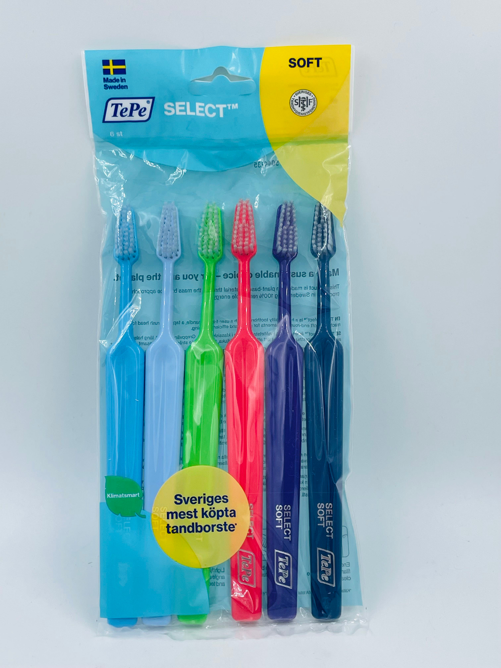 Набор Зубных щеток TePe Select Soft, в наборе 6 штук (Швеция)