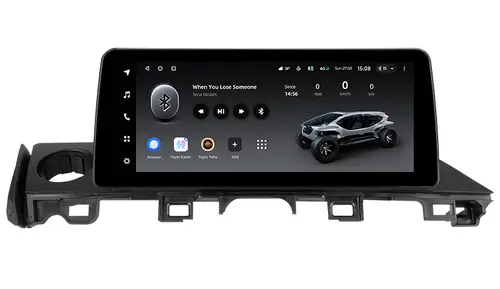 Магнитола для Mazda 6 2015-2018 GJ - Teyes LUX ONE монитор 12.3" 2K QLED на Android 10, Быстрая, CarPlay, 4G SIM-слот