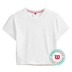 Женская теннисная футболка Wilson T-Shirt Match Point Lite - bright white