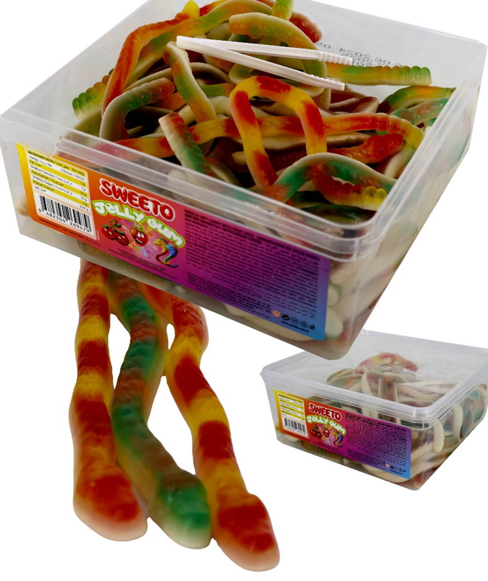 Мармелад SWEETO Змейка бокс 1000г*12шт (56шт в боксе)