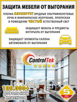Пленка защитная бронировочная SAFETY 2 MIL ControlTek, на отрез