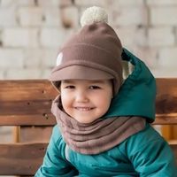 Шапка с козырьком "Какао"