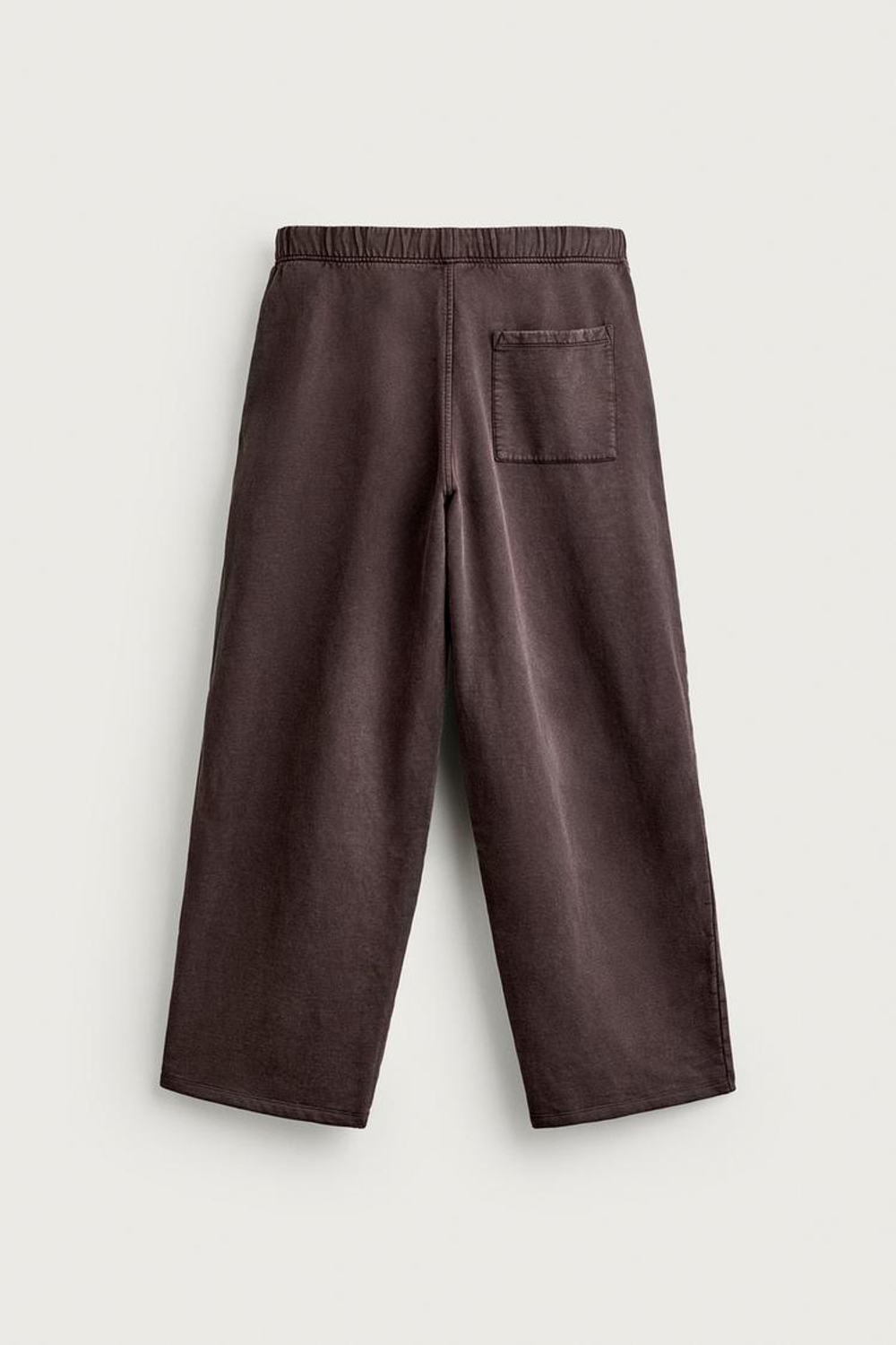 ZARA ДЖОГГЕРЫ RELAXED FIT С ЭФФЕКТОМ ПОТЕРТОСТИ, КОРИЧНЕВЫЙ