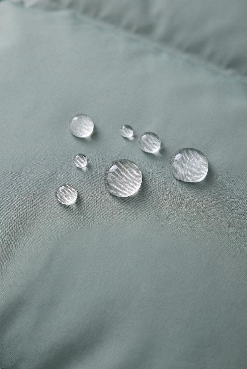 ZARA СТЕГАНОЕ ПАЛЬТО С КАПЮШОНОМ WATER REPELLENT, СВЕТЛО-ЗЕЛЕНЫЙ