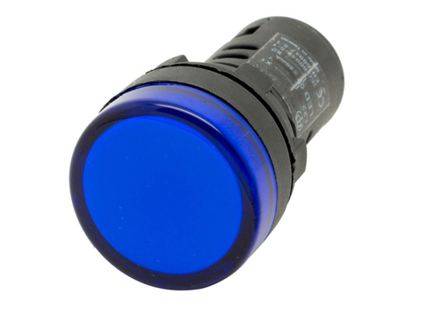 Лампа сигнальная AD 16-16 E AC/220V cиний