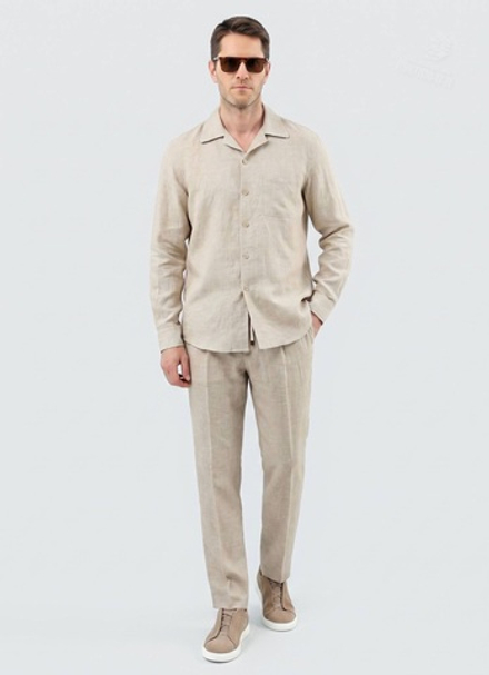 Льняной костюм Brunello Cucinelli