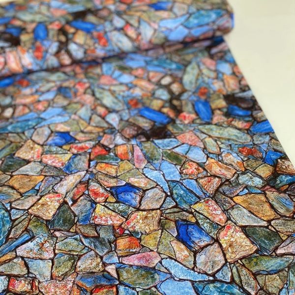 ЦВЕТНАЯ СЛЮДА - 100% хлопок, отрез 50 см, Handmade Fabrics 7