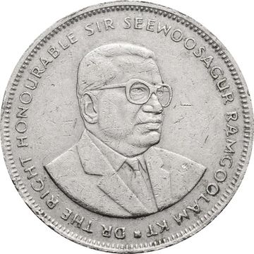 5 рупий 1991 Маврикий