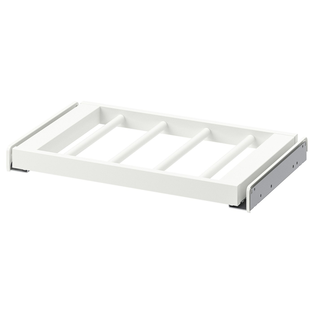 IKEA KOMPLEMENT  (ИКЕА КОМПЛЕМЕНТ)  -  Выдвижной вешатель для брюк - белый 50х35 см
