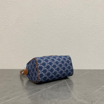 Сумка Celine Boston из денима, синяя — фото 5