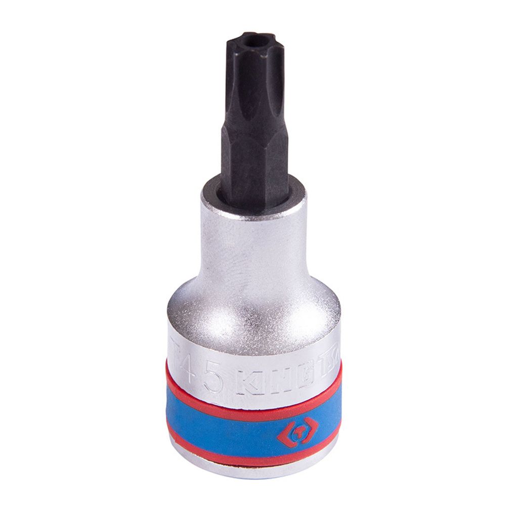 KING TONY (402745) Насадка (бита) торцевая 1/2", L = 60 мм, TORX с отверстием, T45 KING TONY (402745) Насадка (бита) торцевая 1/2", L = 60 мм, TORX с отверстием, T45