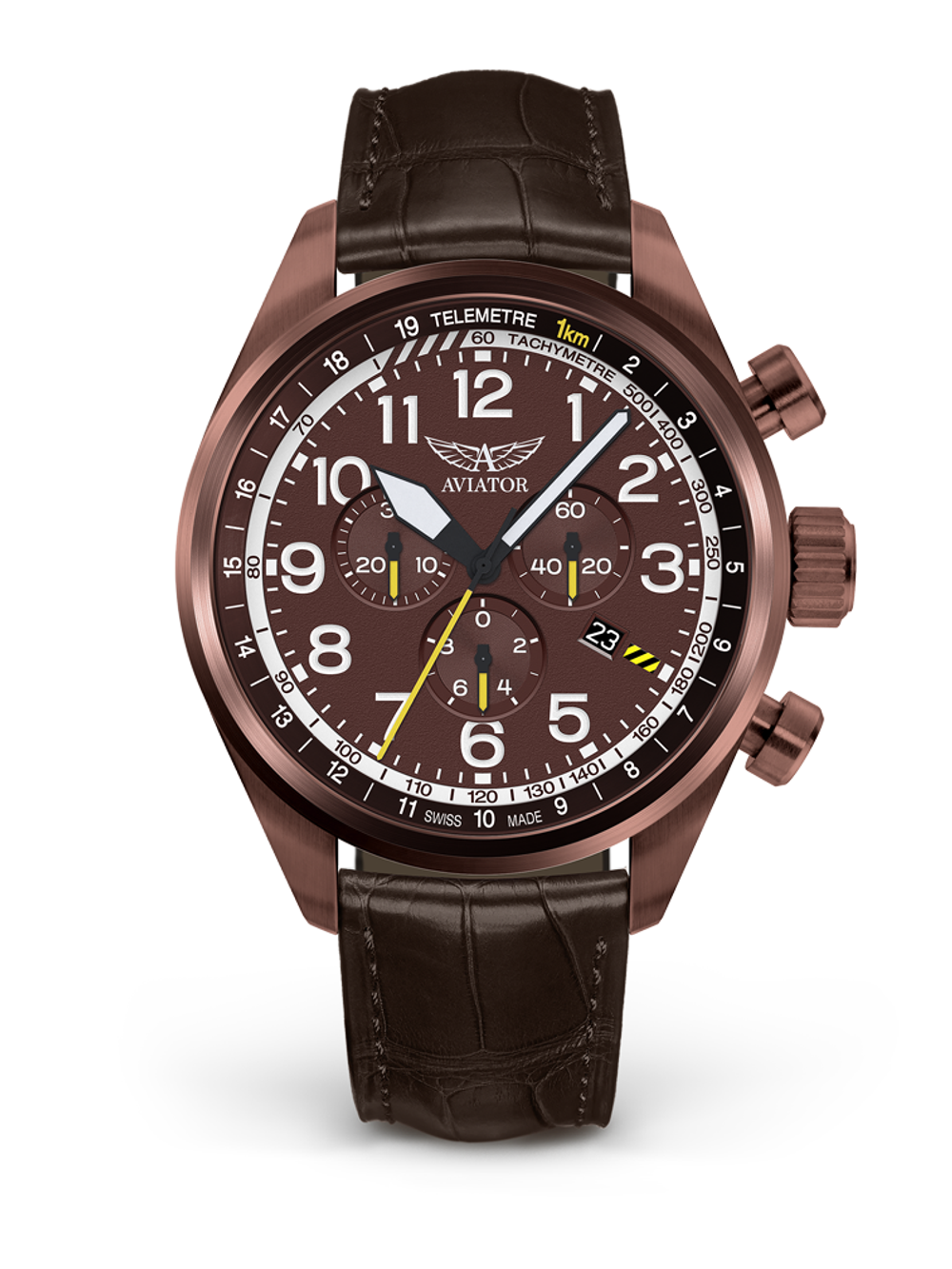 Чаcы кварцевые AVIATOR AIRACOBRA P45 CHRONO V.2.25.8.172.4 мужские