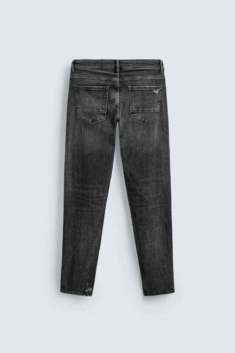 ZARA ДЖИНСЫ SKINNY FIT, СЕРЫЙ
