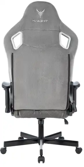 Кресло игровое Knight Outrider LTD серый Light-19 с подголов. крестов. металл