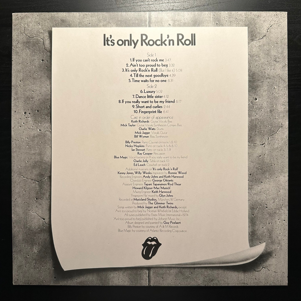 The Rolling Stones - It's Only Rock 'N Roll (Англия 1974г.)