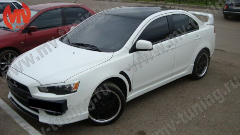 Пороги в стиле EVO Mitsubishi Lancer X (2007-2016)